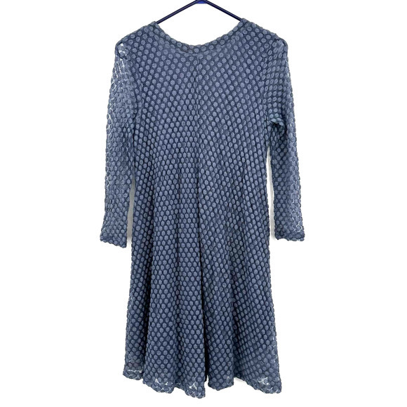 Lilka size‎ Small blue polka dot long sleeve dress lined - Picture 2 of 6